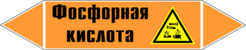 Маркировка трубопровода "фосфорная кислота" (k08, пленка, 358х74 мм)" - Маркировка трубопроводов - Маркировки трубопроводов "КИСЛОТА" - Магазин охраны труда и техники безопасности stroiplakat.ru