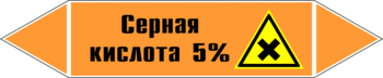 Маркировка трубопровода "серная кислота 5%" (k23, пленка, 252х52 мм)" - Маркировка трубопроводов - Маркировки трубопроводов "КИСЛОТА" - Магазин охраны труда и техники безопасности stroiplakat.ru