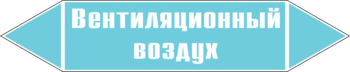 Маркировка трубопровода "вентиляционный воздух" (пленка, 126х26 мм) - Маркировка трубопроводов - Маркировки трубопроводов "ВОЗДУХ" - Магазин охраны труда и техники безопасности stroiplakat.ru